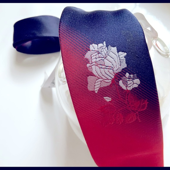 RARE Vintage Rose Gradient Kinthing Necktie - Picture 2 of 8